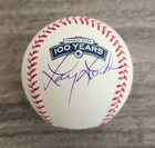 Larry Lucchino Signed Fenway Park 100 Years Baseball ROMLB Boston Red Sox RAD