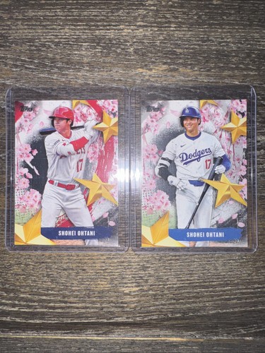 2025 Topps Series 1 Tokyo Japan Shohei Ohtani Stars of Japan SOJ-1 & SOJ-16