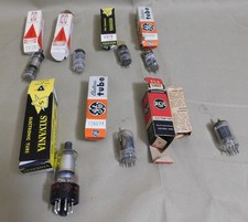Electronic Tubes Lot of 7 Various Makers Sylvania RCA GE Raytheon Untested