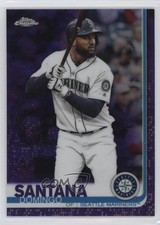 2019 Topps Chrome Update Target Purple Refractor 129/175 Domingo Santana #13 y0i