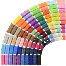 Sewing Threads Kits, All Purpose 100 Color Spools Polyester Thread Quilting T...