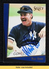 JSA Certified 1993 Score Select Rookie & Traded Wade Boggs #17T COA Auto HOF 0q3