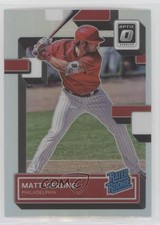 2022 Panini Donruss Optic Rated Rookie Holo Prizm Matt Vierling #85 0c2