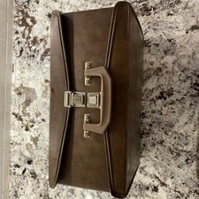 Service MFG Co - CASSETTE STORAGE CASE - HOLDS 60 - Brown Suitcase Briefcase