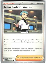 Team Rocket's Archer 170/182 Destined Rivals DRI NM Pokemon Card TCG