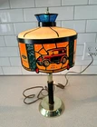 Vintage 1978 75th anniversary Dealer Table Lamp Faux Stained Glass Tiffany Lamp