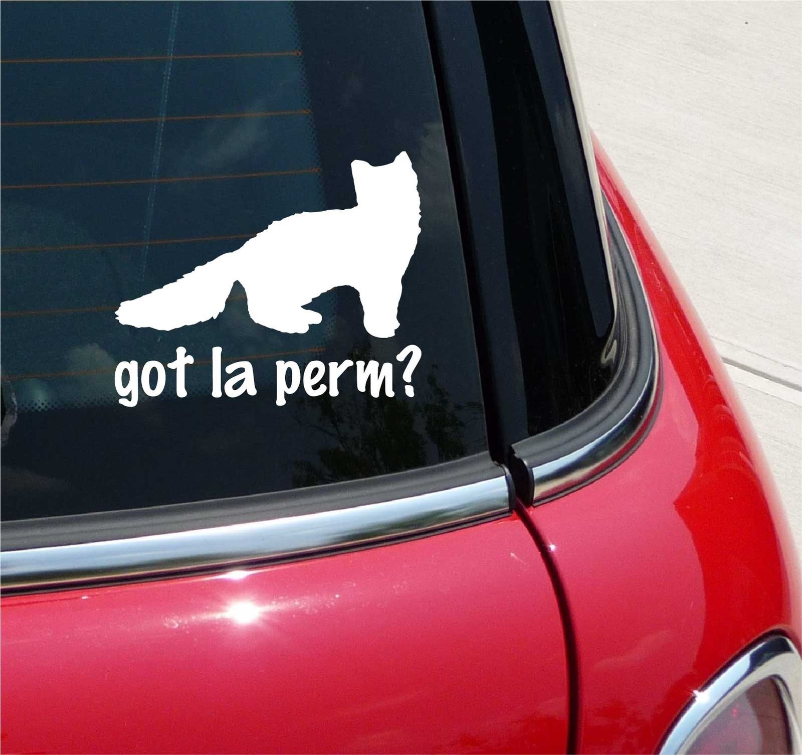 Got La Perm Cat Graphic Decal Sticker for Car or Wall