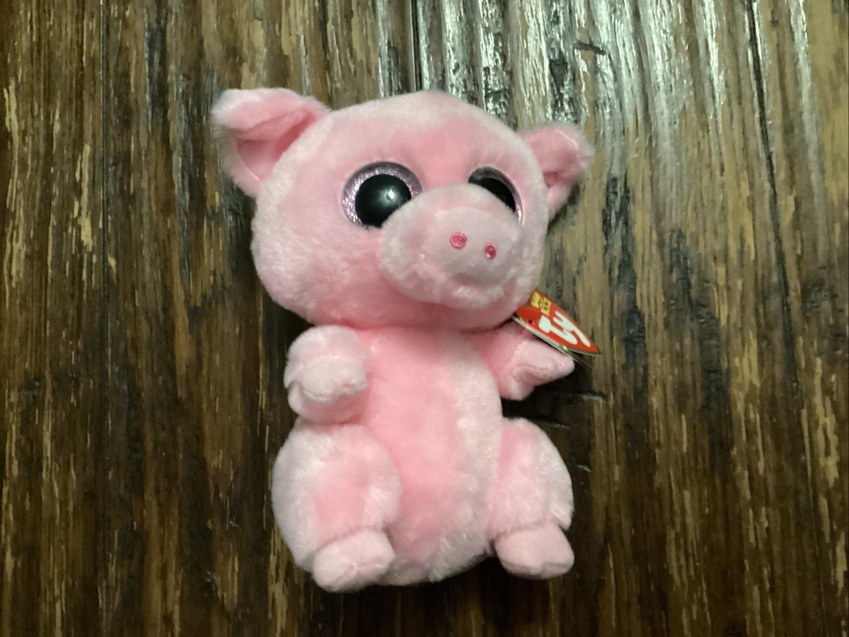 Ty Beanie Boos POSEY the Pig Claire's Exclusive Pink Piggy 6