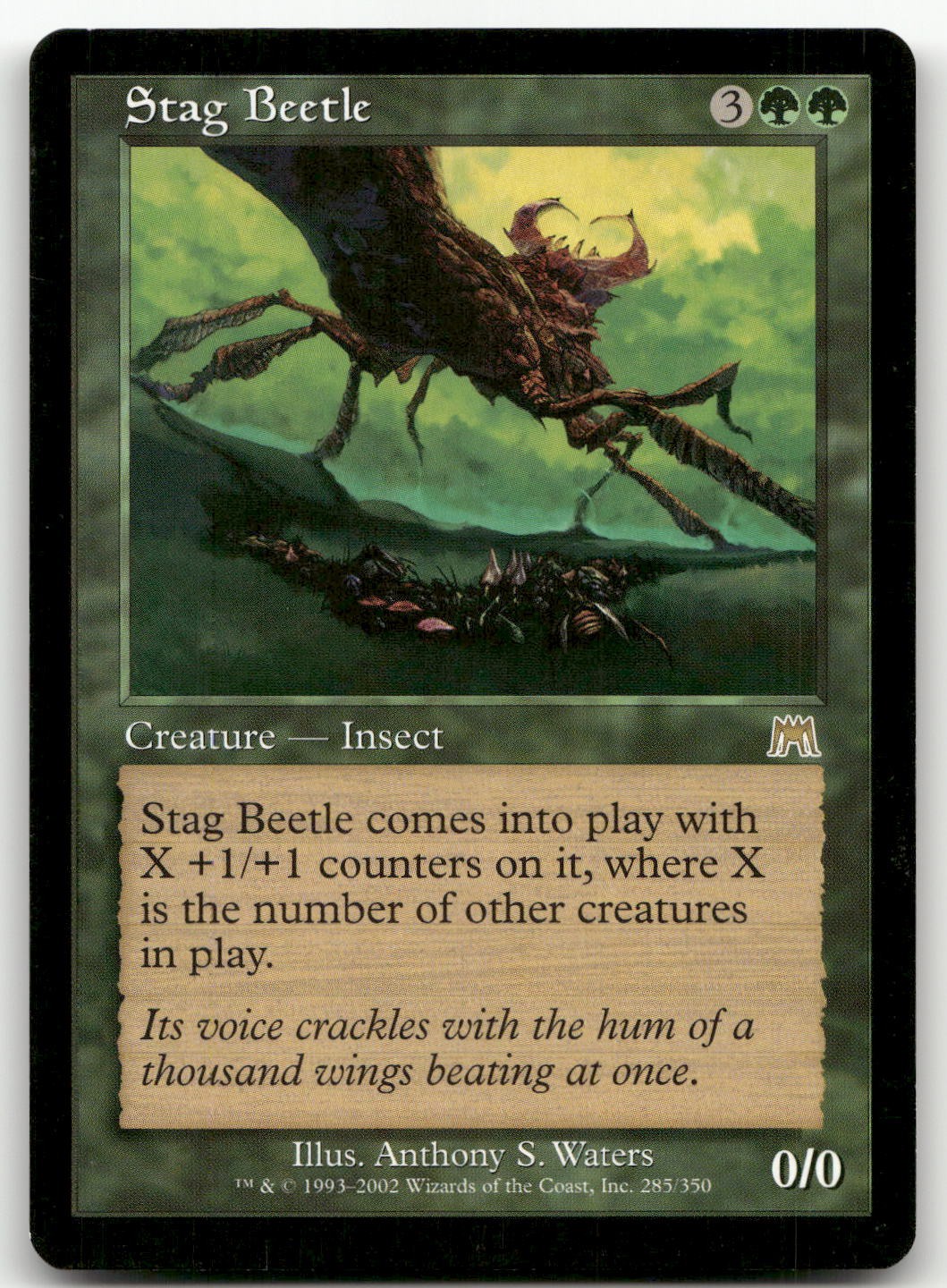 Stag Beetle #285 (HP) Onslaught ONS Magic MTG
