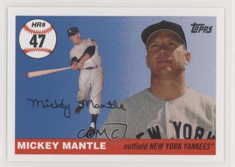2006 Topps Multi-Year Issue Home Run History Mickey Mantle #MHR47 HOF 0q3