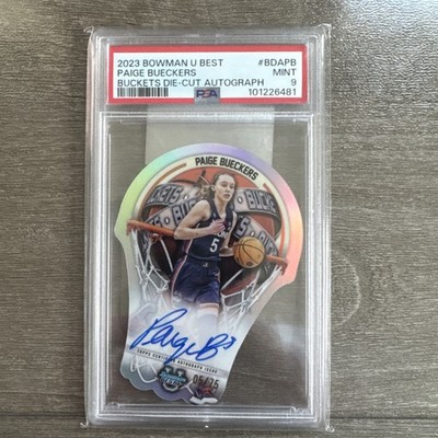 2023 Bowman U Best Paige Bueckers Buckets Auto Die Cut /75 PSA 9