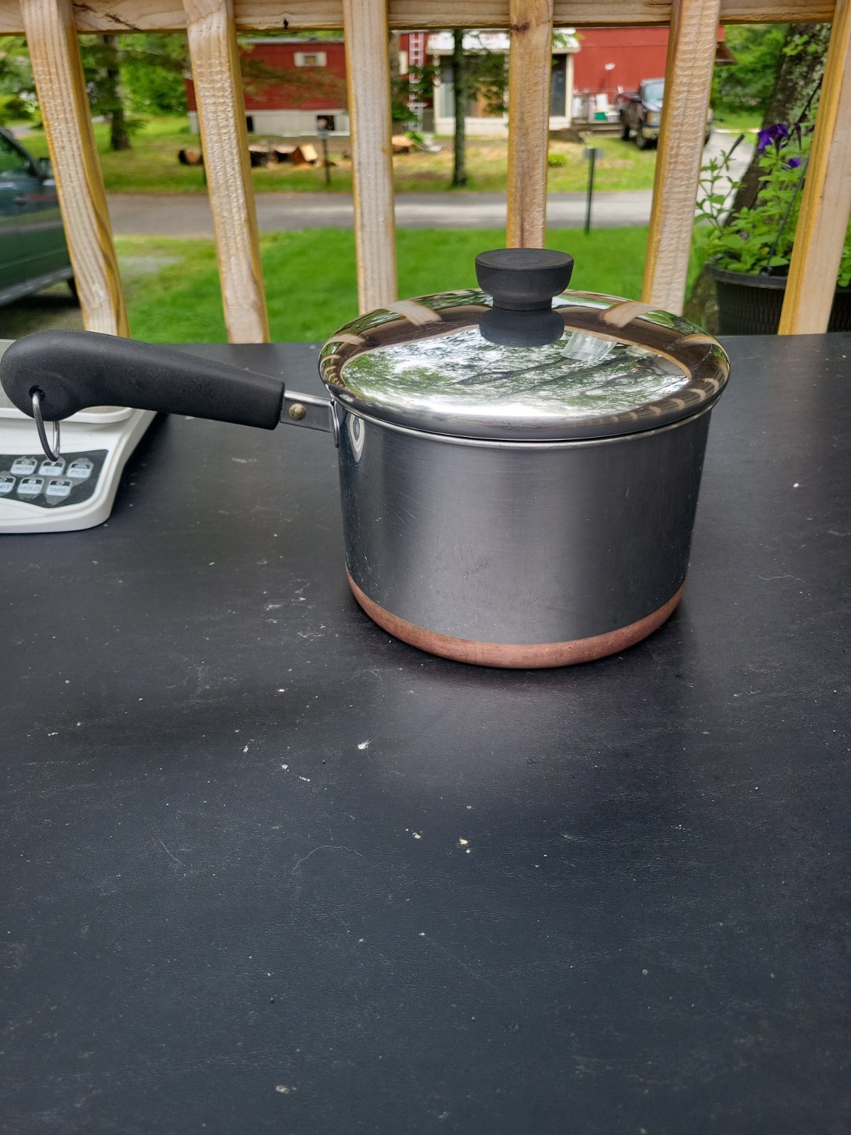 Revere Ware 3 Qt Copper Bottom Sauce Pan