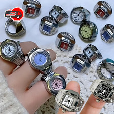 Vintage Punk Finger Ring Watch Retro Roman Quartz Alloy Couple Jewelry