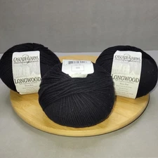 Cascade Yarns Longwood 100 Superwash Extrafine Merino Wool Yarn Color 03 Black