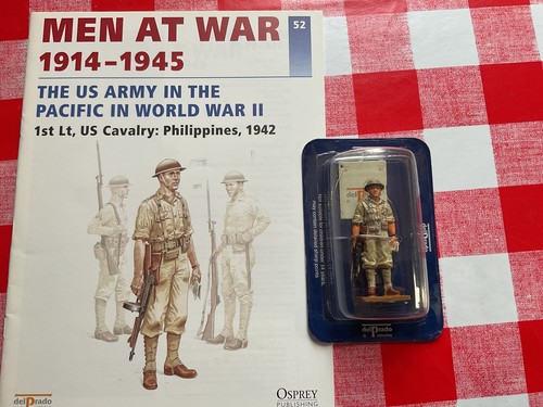 Figurine Del Prado Soldat Américain Philippines 1942 - Échelle 1:32, Plomb Peint, Occasion