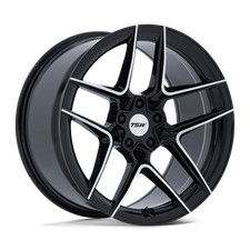 19x8.5 Tsw Tw008 Slipstream Glossy Black W Machined Face Wheel 5x112 35mm