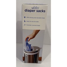 Disposable Diaper Sacks, Lavender Scent, Easy-To-Tie, Pet Waste Bags, 200 count