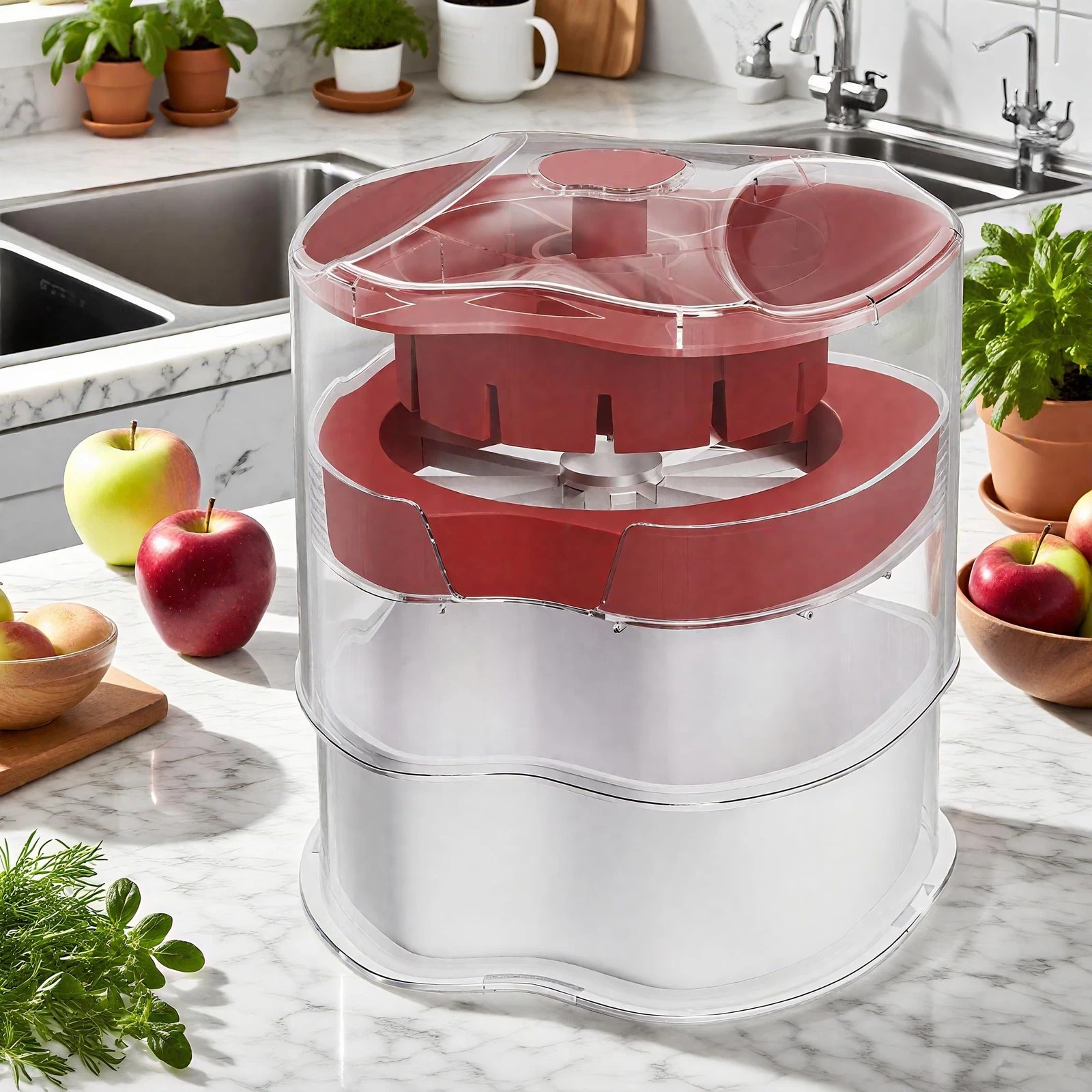 NEW Professional Apple Slicer and Corer 6.42in- Stainless Steel Apple Cutter ...