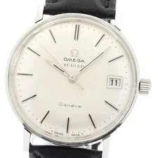 OMEGA Geneve TURLER 136.019 Date Silver Dial Hand Winding Men's Watch_894262