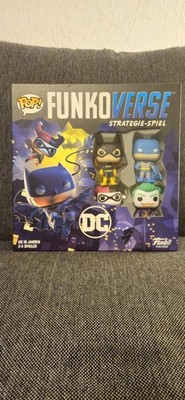 Funkoverse DC Comics 100 Strategie-Spiel Brettspiel inkl. 4 exklusive Funko Pops