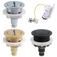 Bathroom Toilet Flush Valve Push Button Replacement for Dual Flush Tanks