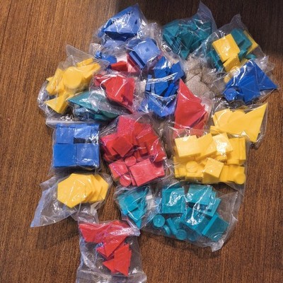 Pattern Blocks Math Manipulatives Lot Homeschool Geometry Learning Shapes 