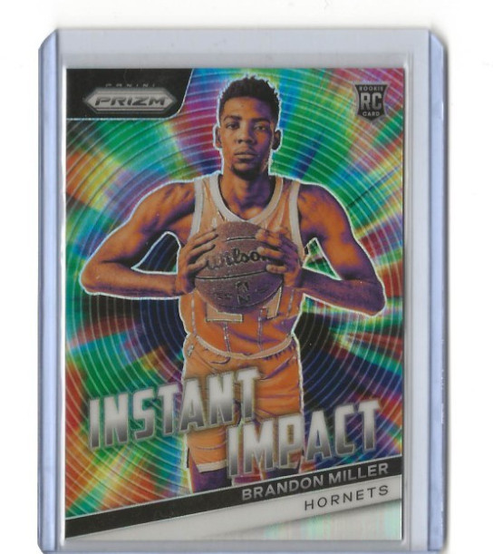 2023-24 Panini Prizm Brandon Miller Instant Impact Prizm Silver RC #4