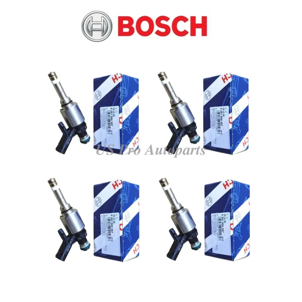 Para Audi A5 2015-2017 A3 2012-2016 1.8T 06L906036C 4x Inyectores de combustible OEM BOSCH Foto 2 de 4