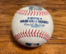 Christian Yelich Brewers Game Used Baseball 5/7/2023 vs Giants Cole Waites MLB