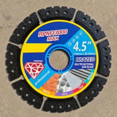 3PCS 4.5 Diamond Saw Blade Cutting Disc Multi Purpose Tile Metal Concrete Cutter
