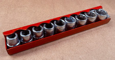 Nice Vintage Indestro 38 Hex-drive - 2104 10-piece Socket Set Usa 932 - 58
