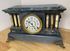 Seth Thomas Adamantine 6 Pillar Mantle Clock ...