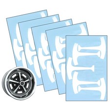 1968-72 Chevelle Camaro 442 W30 Rally 5 Ralley Wheel Paint Mask Stencil Kit Set