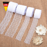 Juteband Set 7 Rollen Mit Spitze FüR Hochzeit Deko Geschenkverpackung DIY