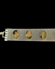 ELVIS PRESLEY PICTURE'S BRACELET MEMORABILIA Silver Mesh Like Vintage
