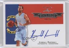 2012 Leaf Ultimate State Pride Silver 16/25 Kendall Marshall #SP-KM2 Auto 9ih