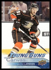 2016-17 Upper Deck UD Canvas Young Guns Jacob Larsson Anaheim Ducks #C220 .