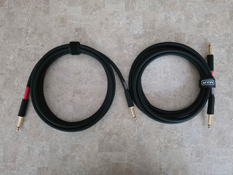 MXR Stealth Series Instrument/Guitar Cables Straight To Straight 10FT X 2 Black
