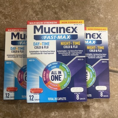 3XMucinex Maximum Strength Fast-Max Day Cold & Flu (Day time & Night Time) 04/27