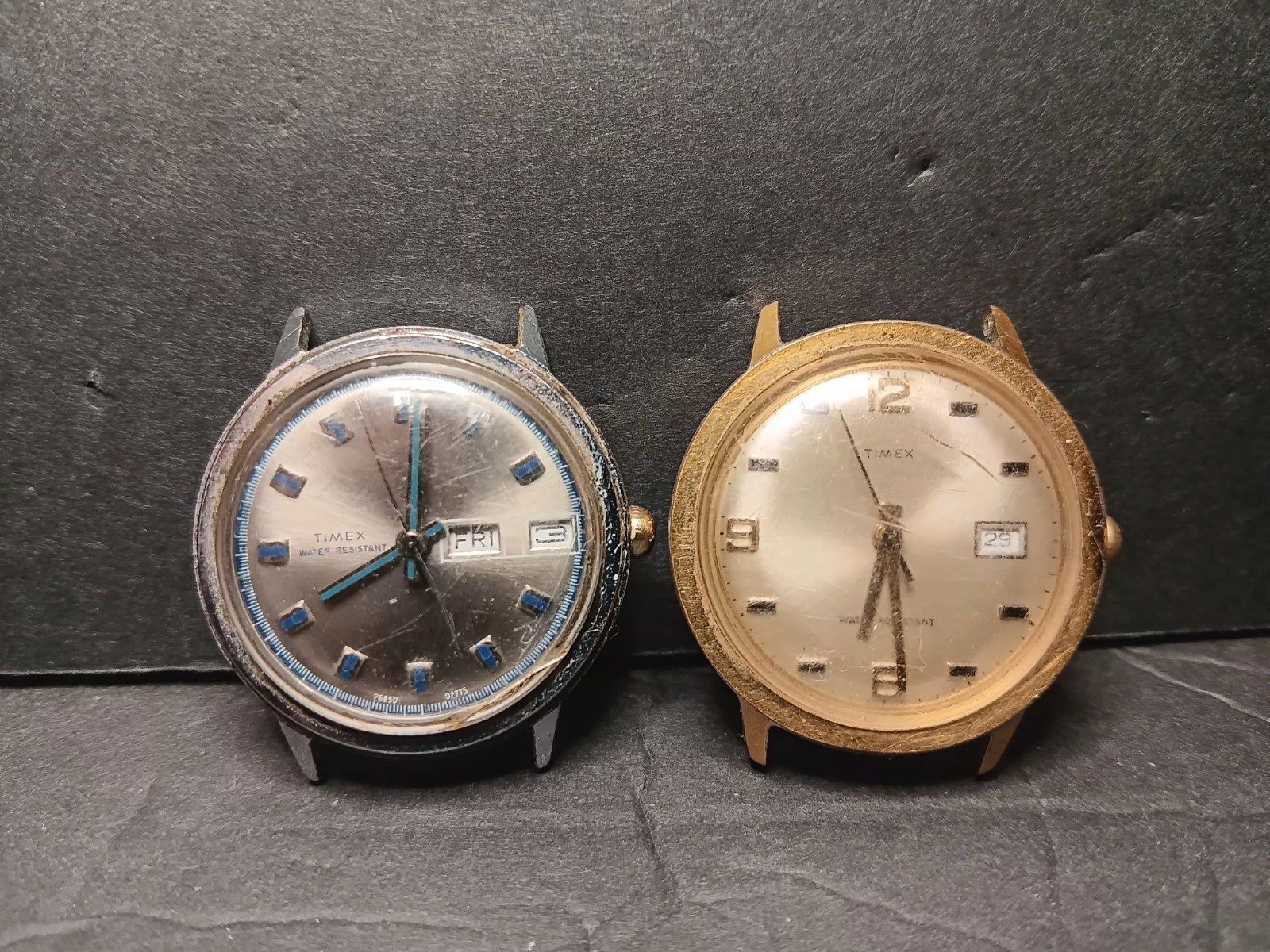 Lot Calendar Timex Water Men Resistant Vintage - / 2 Watch Marlin Parts Repair - VintageWatches.PK Lot Calendar Timex Water Men Resistant Vintage - / 2 Watch Marlin Parts Repair - vintagewatches.pk