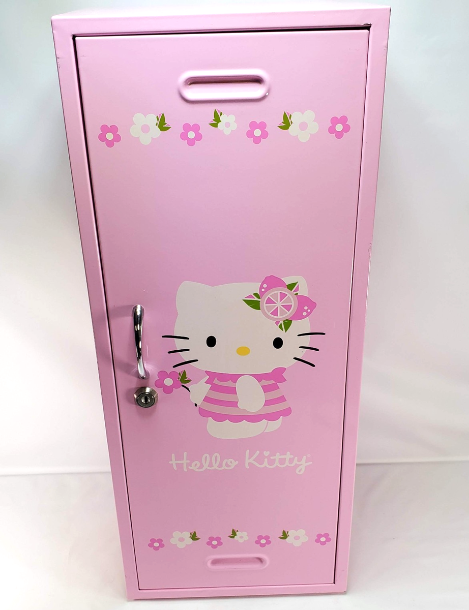 Vintage Hello Kitty Sanrio 2003 24 x10 X 7 Cute Pink Metal Locker