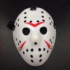 Jason Voorhees Mask  Friday the 13th Horror Scary Hockey Mask for Adults Hallow