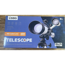 CSBG HD Telescope 60x Magnification New Open Box to confirm all items