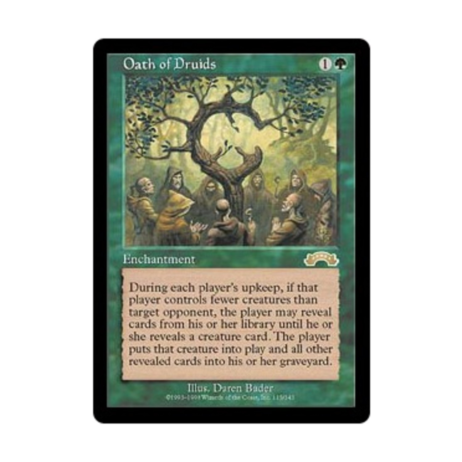 WotC MtG Exodus Oath of Druids (R) NM