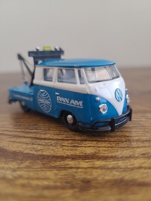 2024 CASTLINE 1960 VW DOUBLE CAB TOW TRUCK Collectible DieCast Model 1:64 Blue