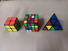 rubik cube 2×2 , 4x4 and pyramid