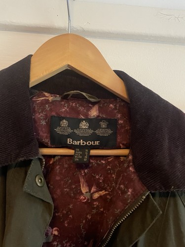 Rare Barbour Women’s Jacket Wax Coat Size 10 Rain Outdoors Country