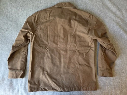 Filson Dry Tin Cloth Jac-Shirt | Small | Made in USA | Sepia | Discontinued image 2