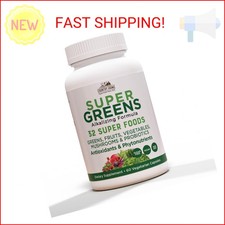 COUNTRY FARMS Super Greens Vegicaps, 32 Super Foods, Whole Food Supplement, Gree
