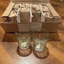 Glass Clear Votive Holders - Box Of 12 new